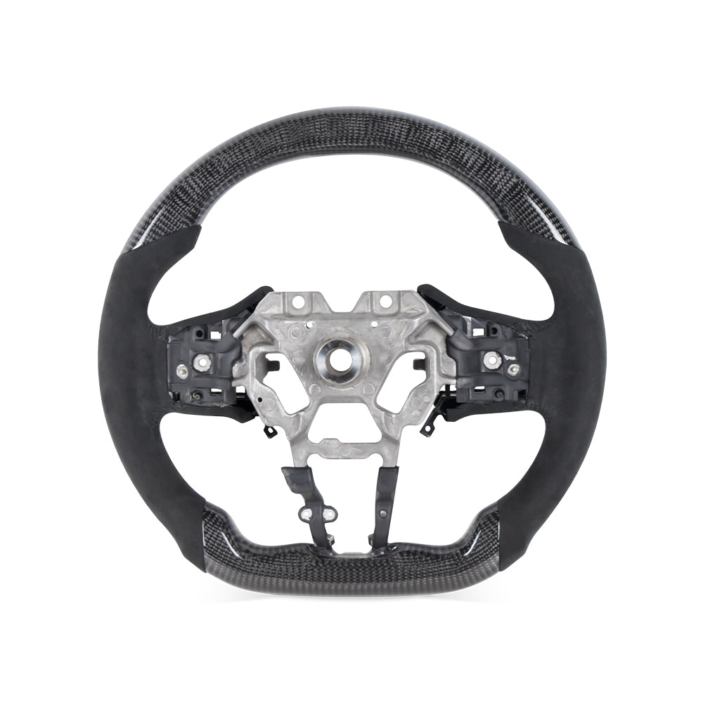 INFINITI Q60 CARBON FIBER ALCANTARA STEERING WHEEL WITH LED RACING STRIPE