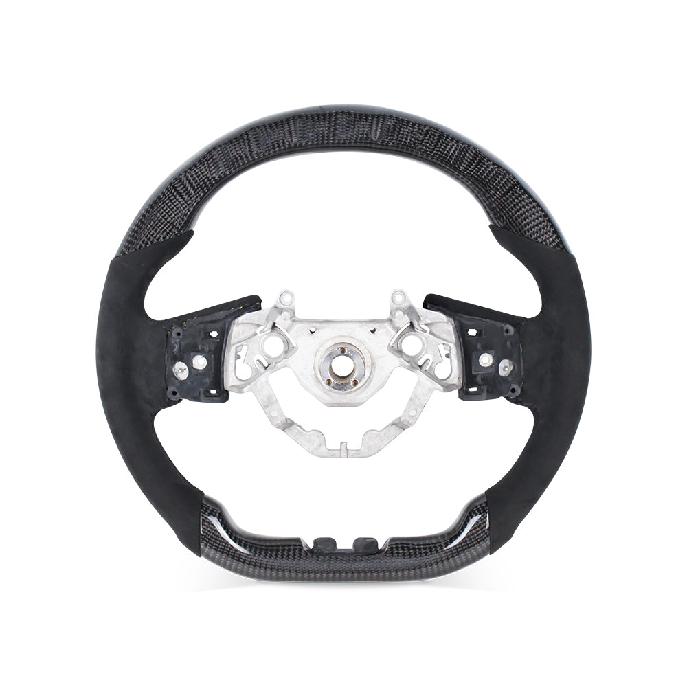 NISSAN GTR 2016-2024 CARBON FIBER ALCANTARA STEERING WHEEL WITH LED RACE DISPLAY