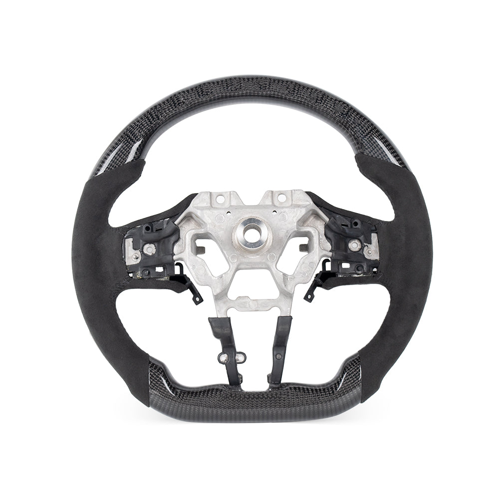 INFINITI Q60 2017-2023 GLOSSY CARBON FIBER ALCANTARA STEERING WHEEL