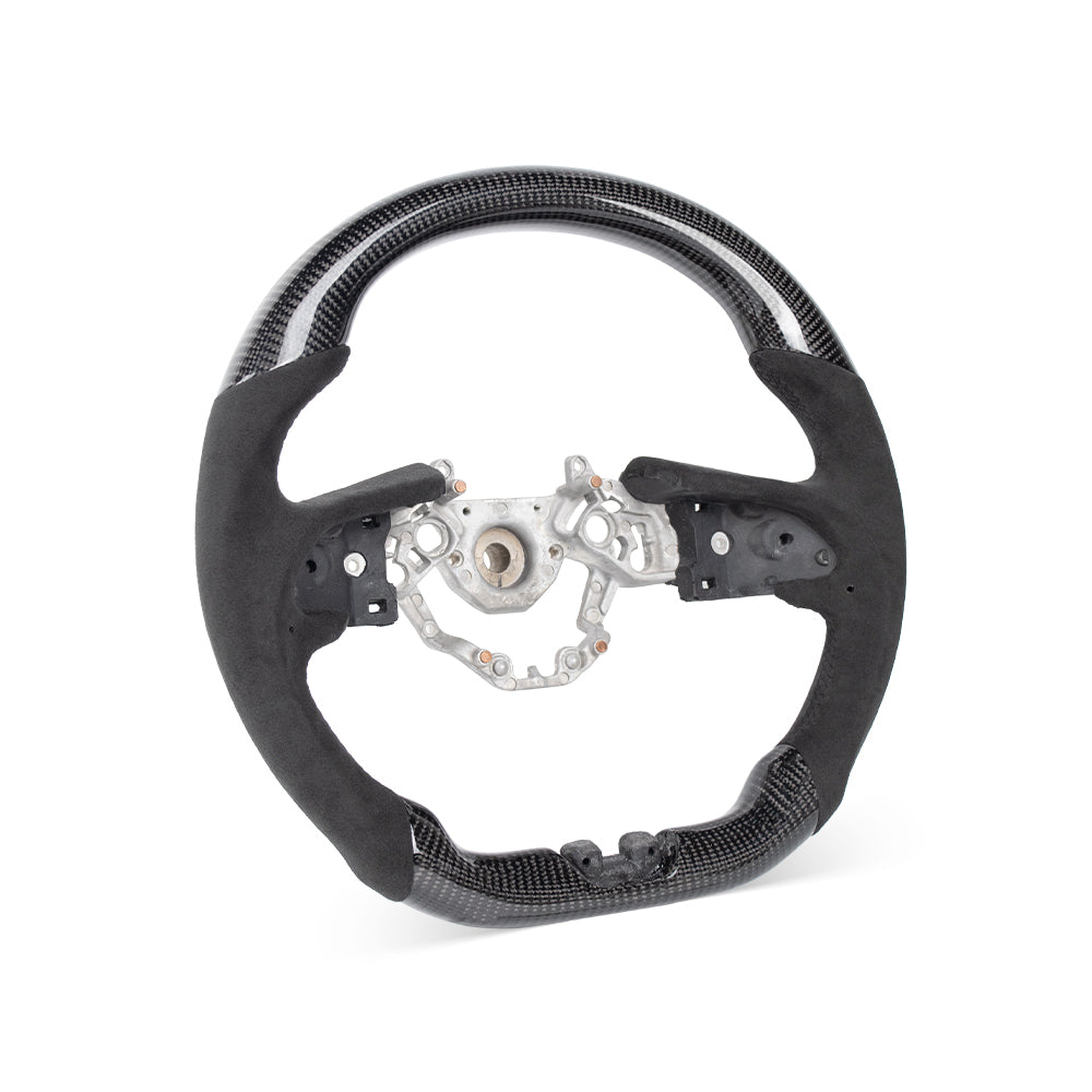 NISSAN GTR 2016-2024 GLOSSY CARBON FIBER ALCANTARA STEERING WHEEL