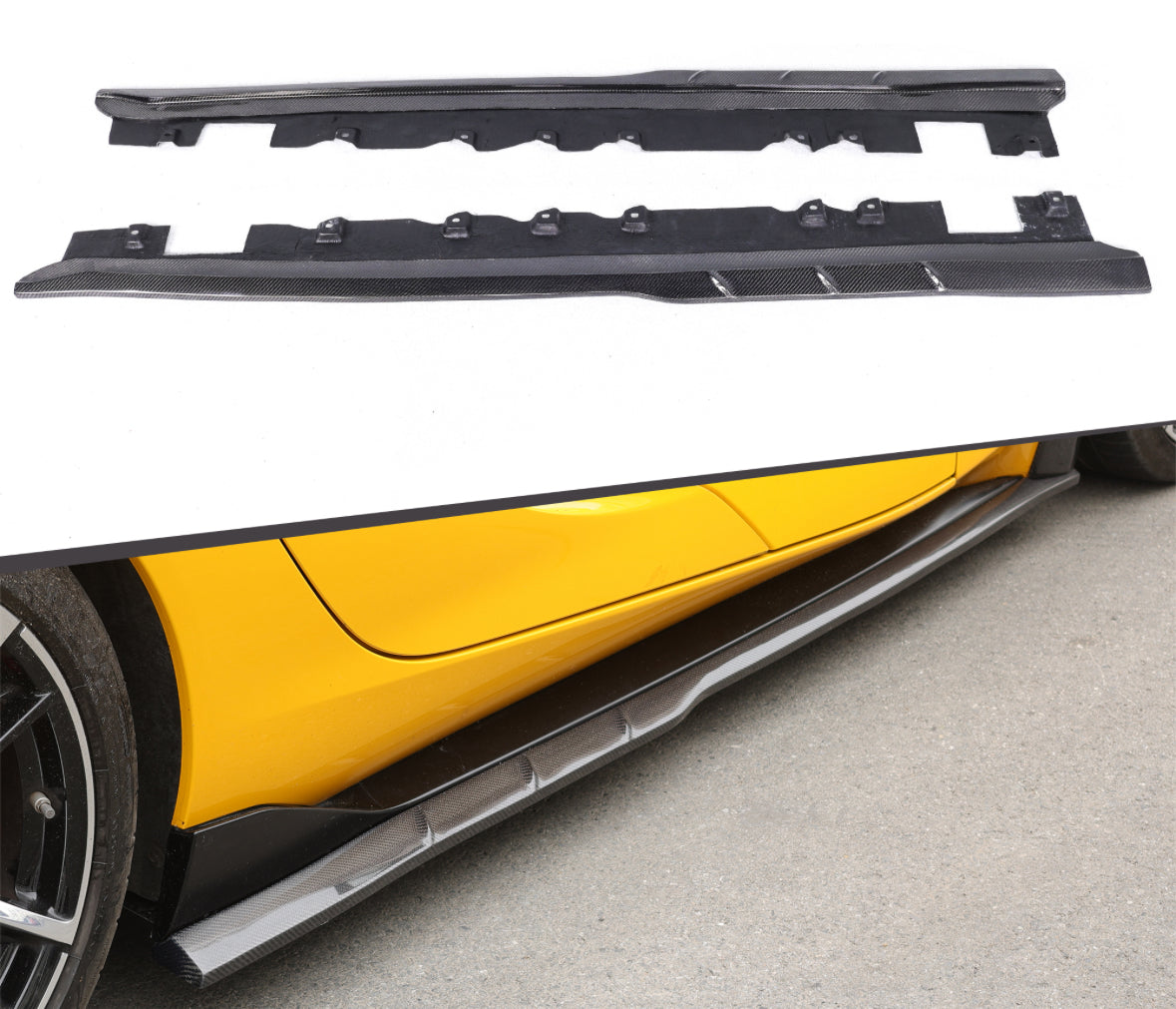 SUPRA MK5 MANTA RAY STYLE CARBON SIDE SKIRTS