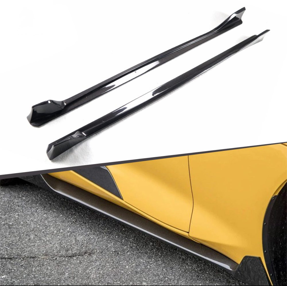 SUPRA MK5 AIMGAIN STYLE CARBON SIDE SKIRTS