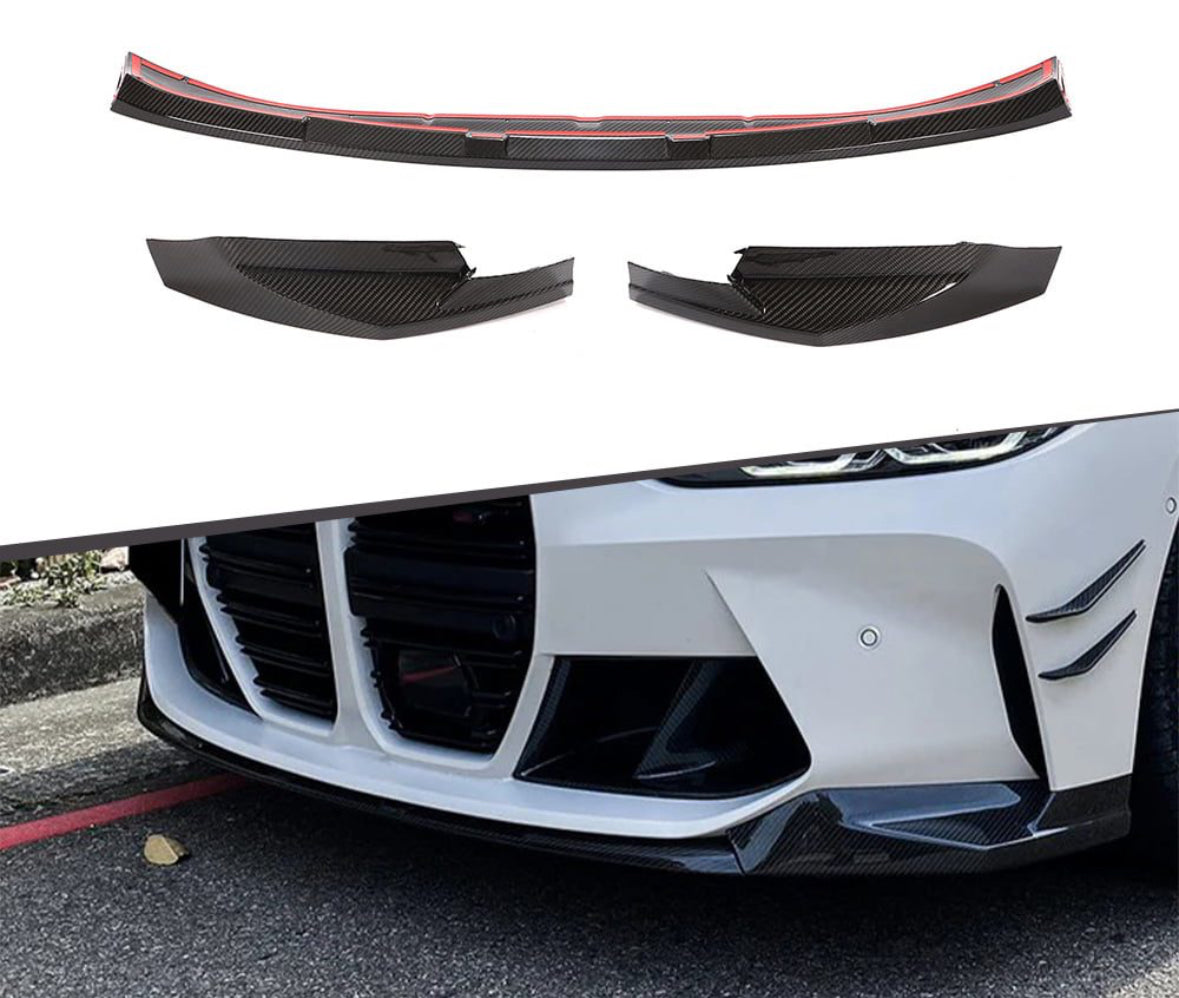 BMW G8X M3/M4 MP STYLE CARBON FRONT SPLITTER