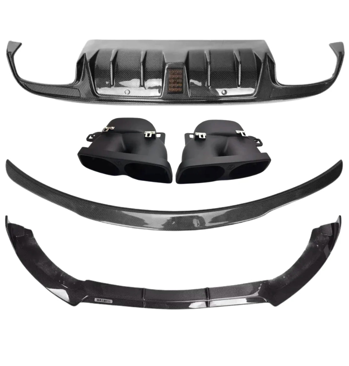 MERCEDES C63 AMG BRABUS FULL CARBON FIBER AERO KIT