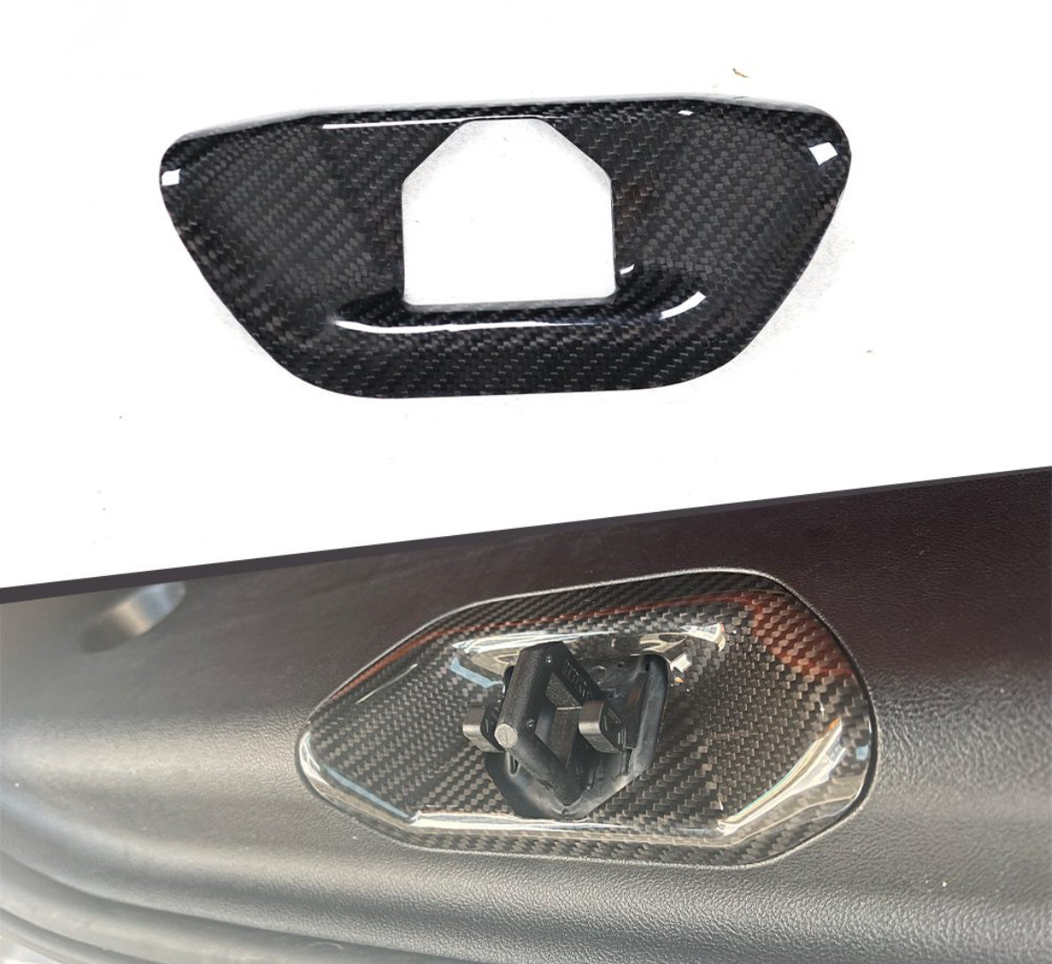 TOYOTA SUPRA MK5 CARBON FIBER TRUNK LOCK TRIM