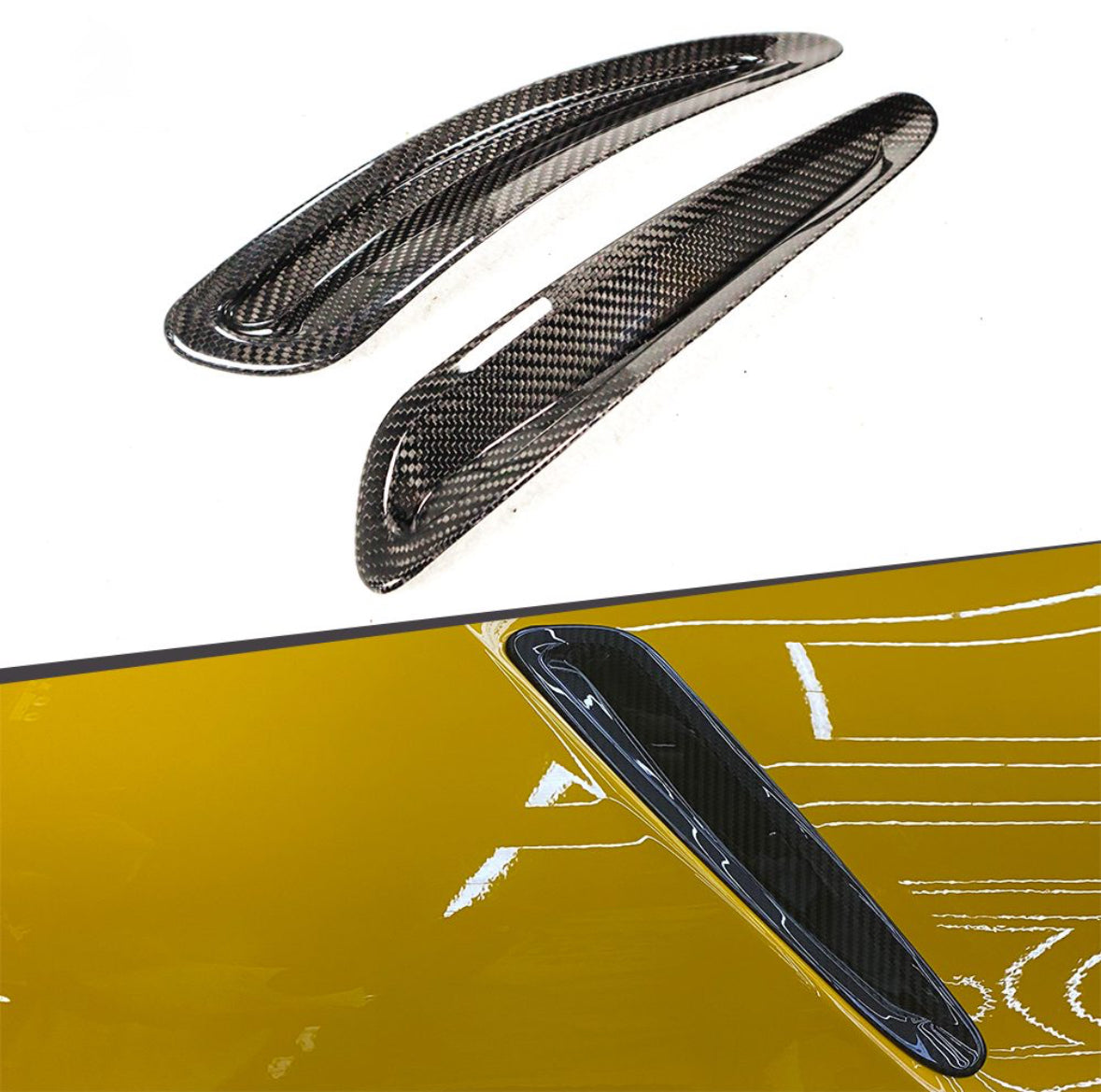 TOYOTA SUPRA CARBON FIBER HOOD VENTS