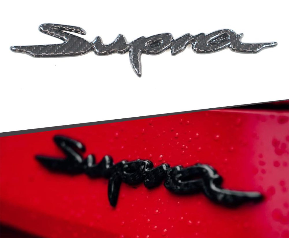 TOYOTA SUPRA MK5 CARBON FIBER REAR SUPRA BADGE