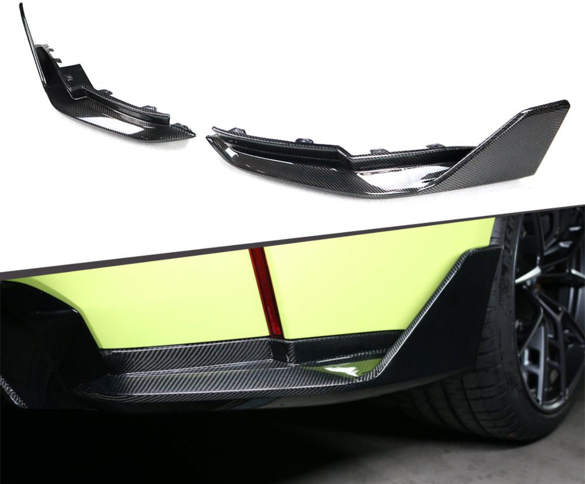 BMW G82 M4 MP STYLE CARBON REAR SPLITTERS