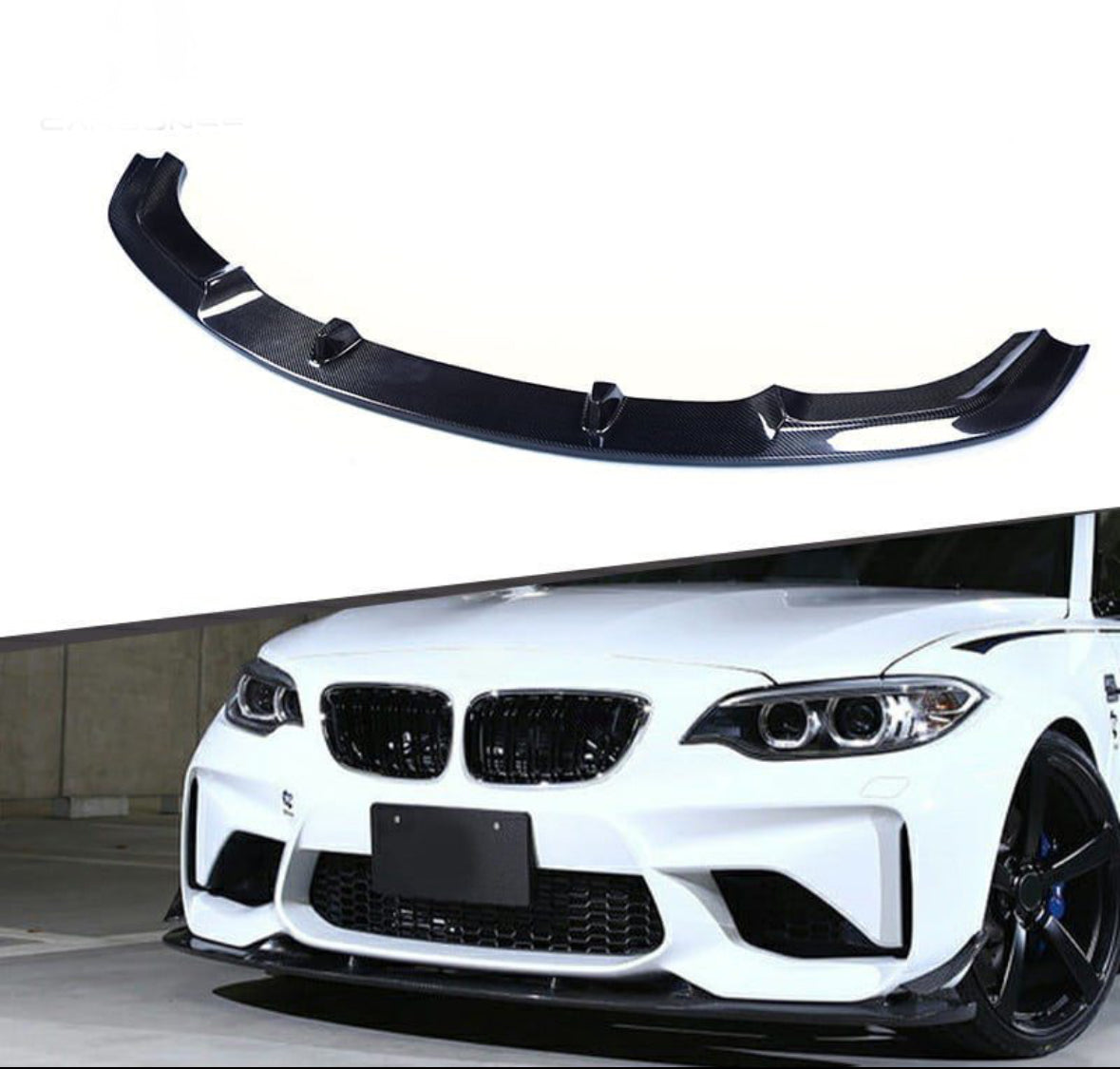 BMW F87 M2 3D TYPE CARBON FRONT LIP