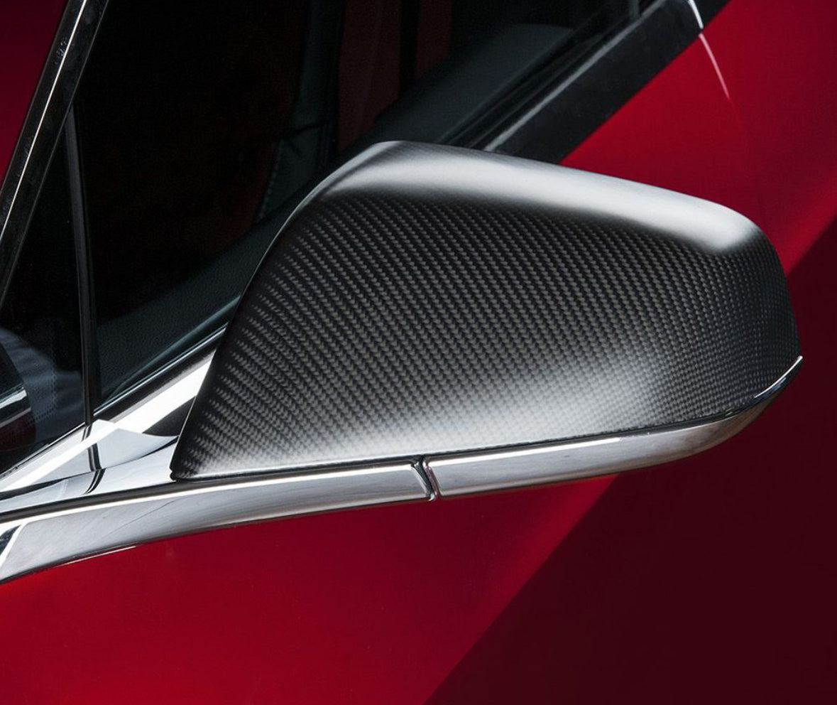 TESLA MODEL S CARBON MIRROR CAPS