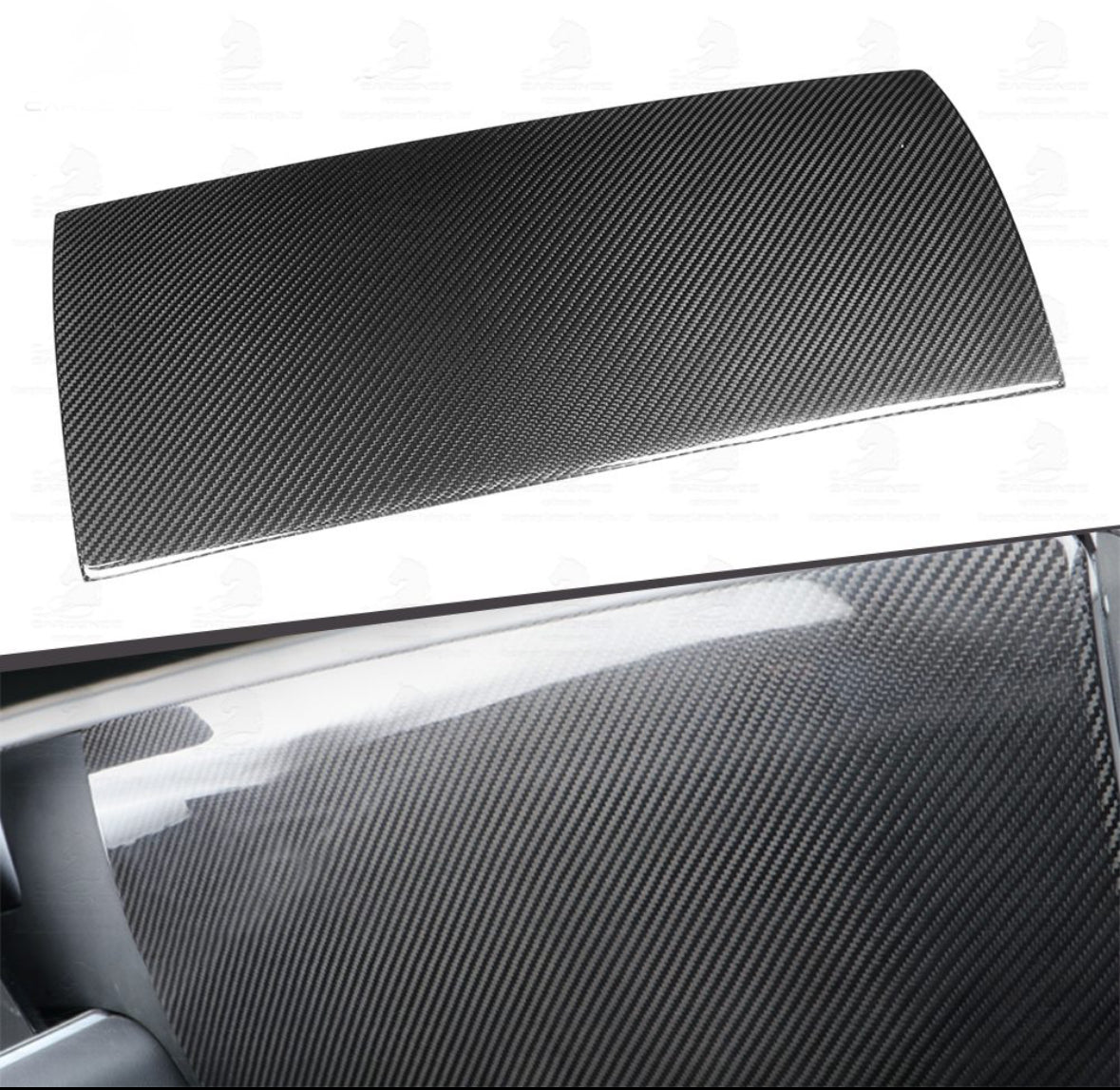 TESLA MODEL 3 & Y CARBON GLOVEBOX OVERLAY