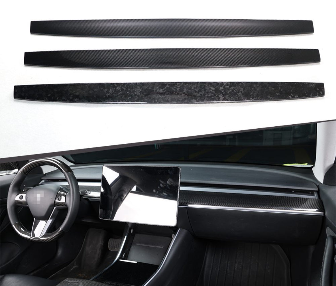 TESLA MODEL 3 & Y CARBON DASHBOARD COVER