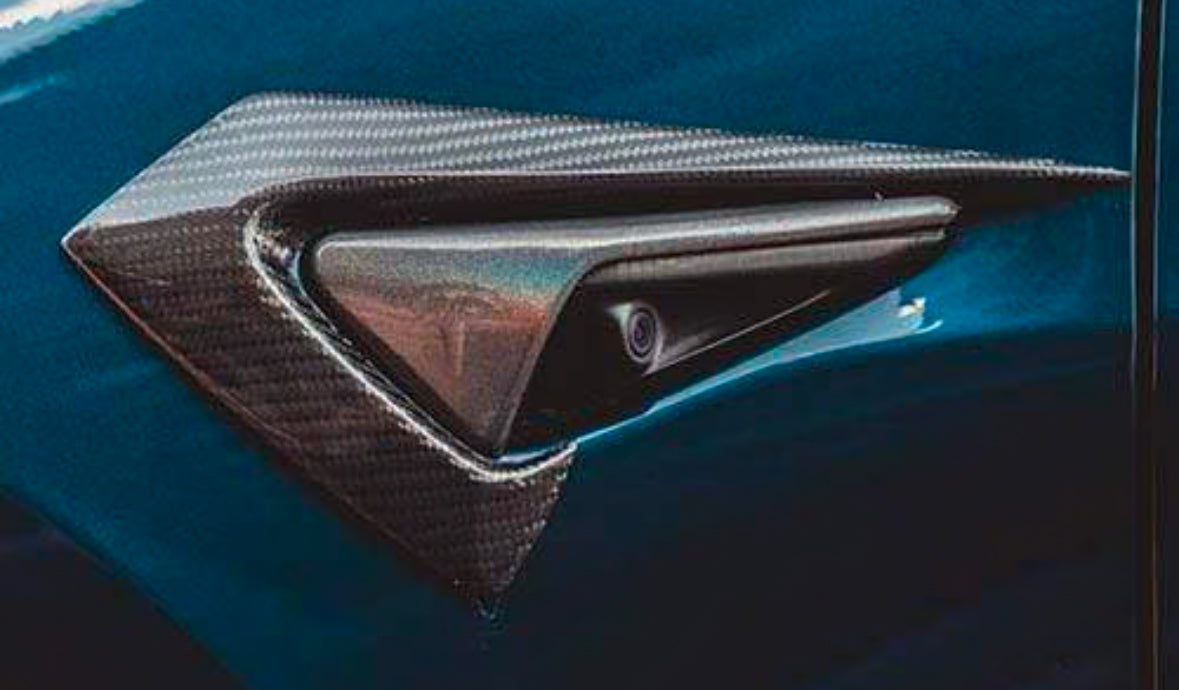 TESLA MODEL 3 CMST TYPE CARBON FENDER SIDE CAMERA FRAME