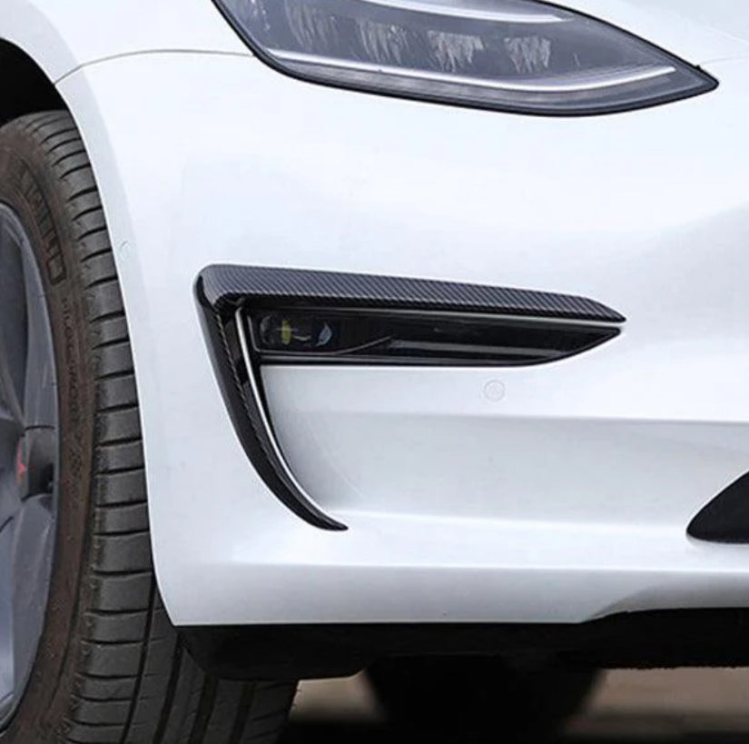 TESLA MODEL 3 CARBON FOGLIGHT EYELIDS