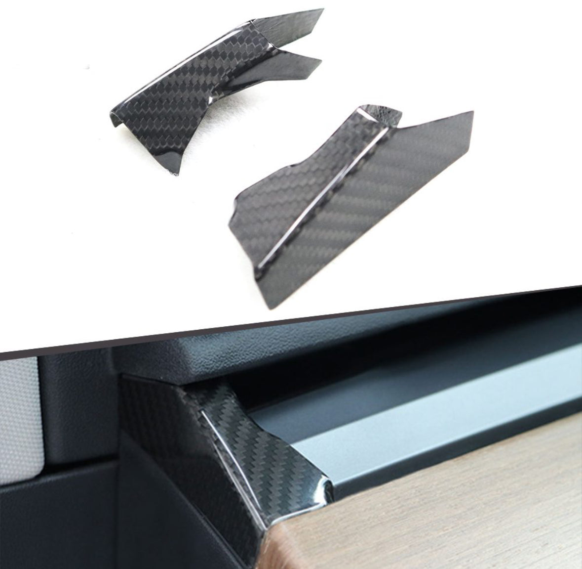 TESLA MODEL 3 CARBON DASHBOARD SIDE TRIMS
