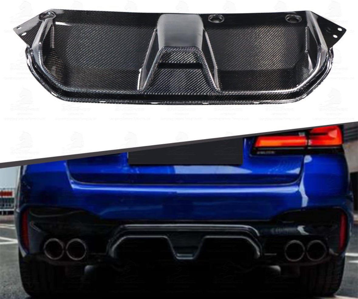 BMW F90 M5 CS Style Carbon Rear Bumper Diffuser