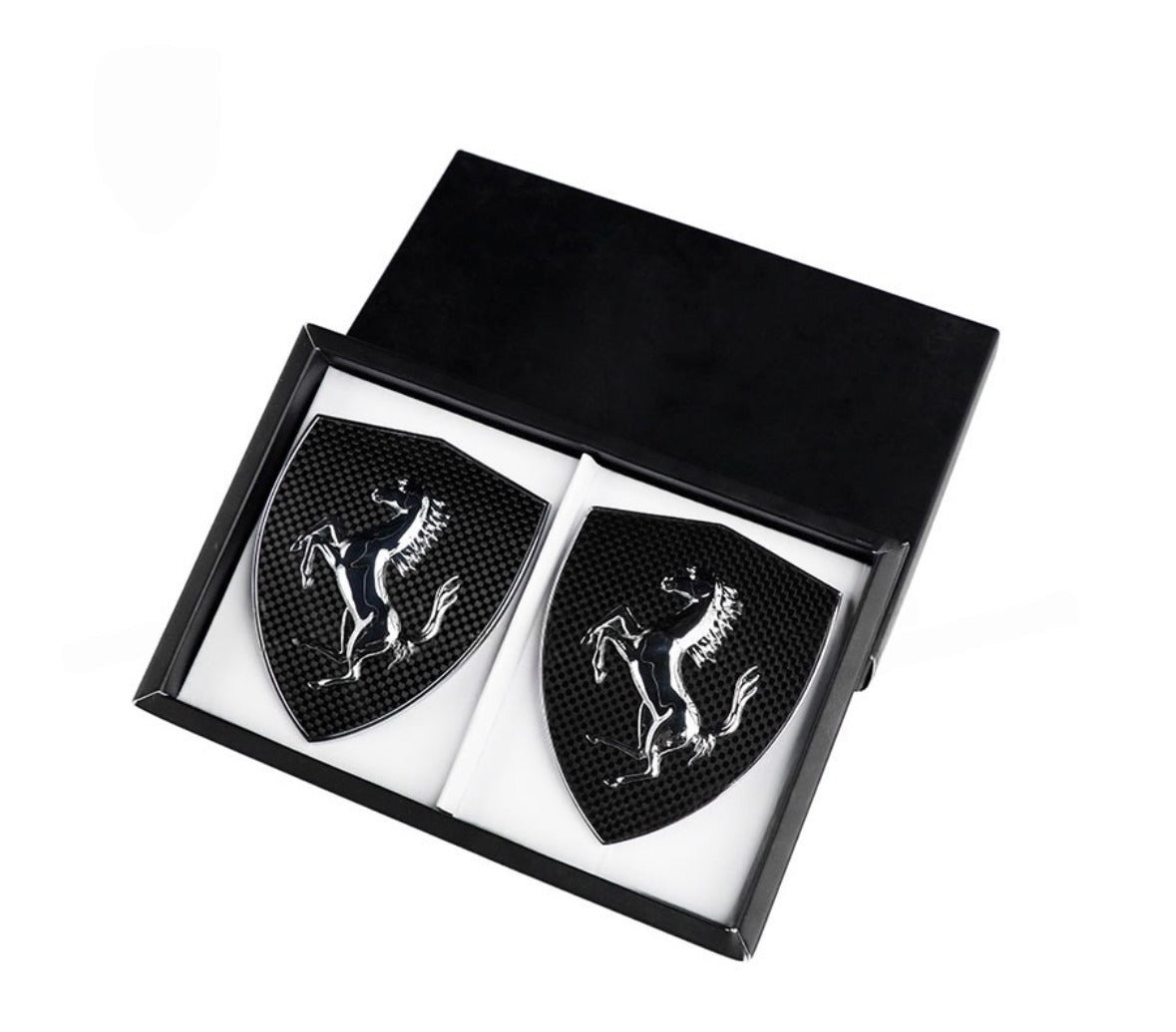 Ferrari F12/458/California Carbon Fenders Shield Logo