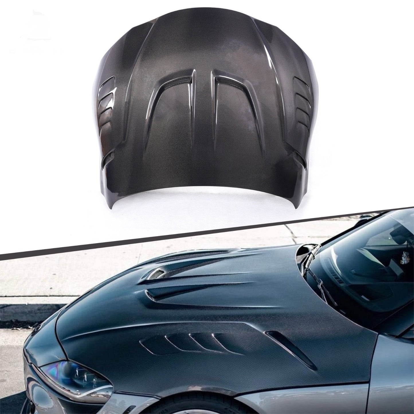 TOYOTA SUPRA MK5 LB STYLE CARBON HOOD