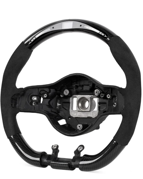 C63 MERCEDES-BENZ 809 AMG CARBON FIBER & ALCANTARA STEERING WHEEL WITH LED RPM DISPLAY