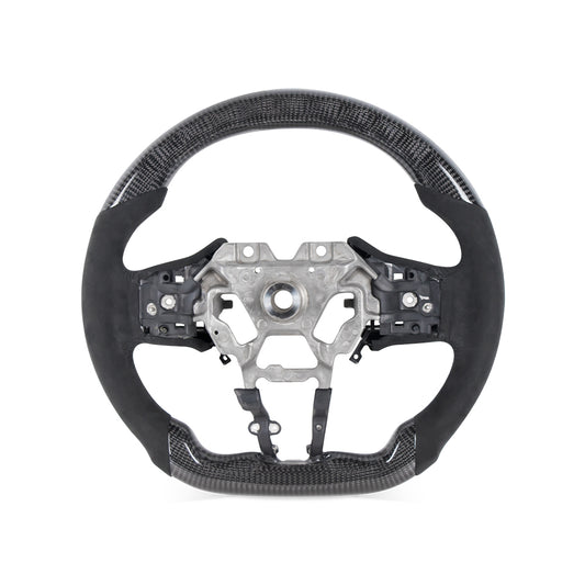 INFINITI Q60 CARBON FIBER ALCANTARA STEERING WHEEL WITH LED RACING STRIPE