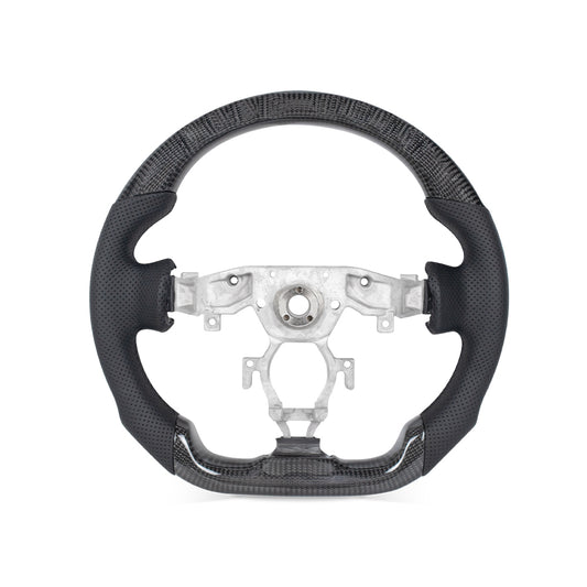 NISSAN 370Z GLOSSY CARBON FIBER BLACK NAPPA LEATHER STEERING WHEEL