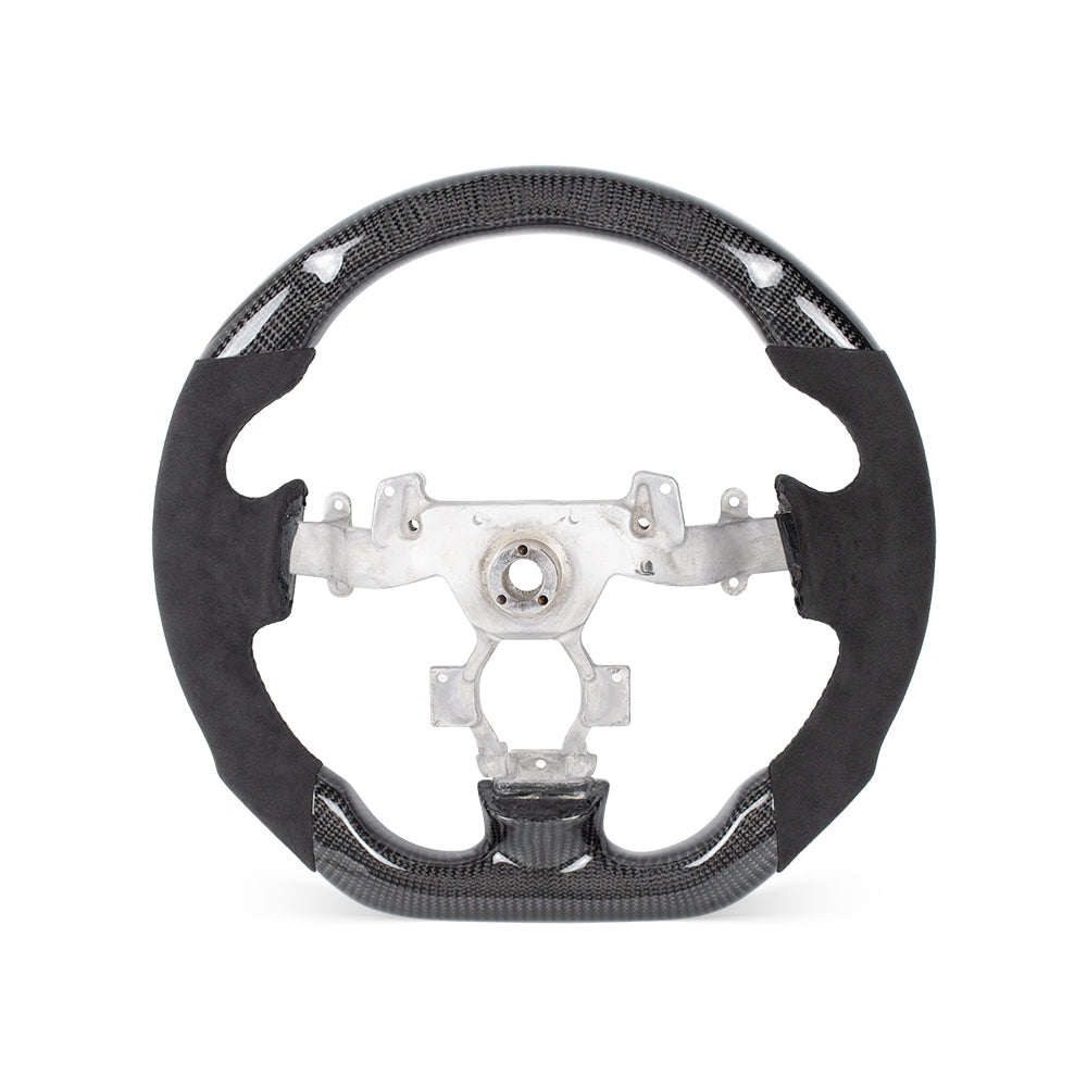 NISSAN GTR 2007-2016 GLOSSY CARBON FIBER ALCANTARA STEERING WHEEL