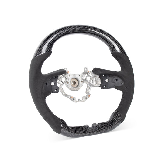 NISSAN GTR 2016-2024 GLOSSY CARBON FIBER ALCANTARA STEERING WHEEL