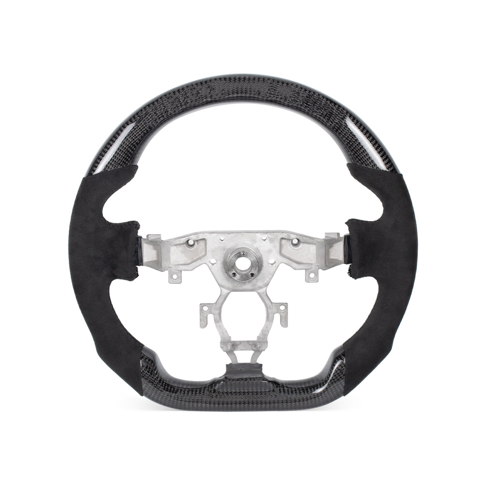 NISSAN 370Z GLOSSY CARBON FIBER ALCANTARA STEERING WHEEL