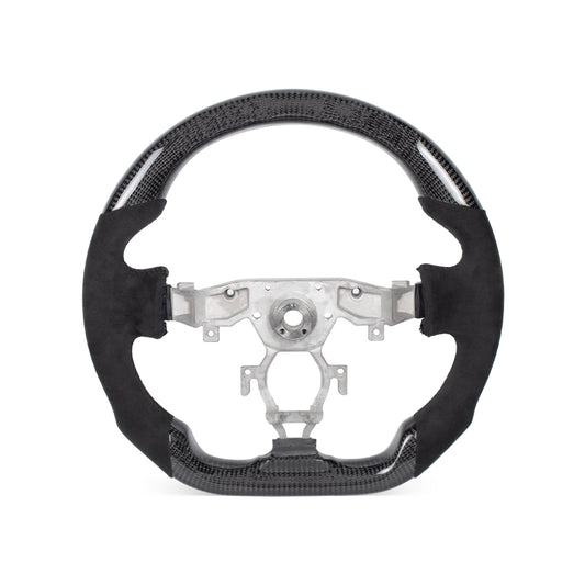 NISSAN 370Z GLOSSY CARBON FIBER ALCANTARA STEERING WHEEL