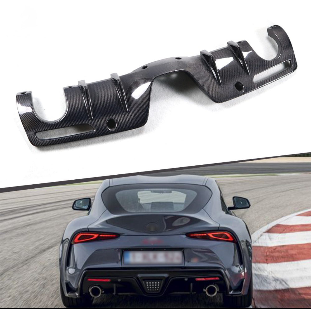 Supra MK5 AimGain Style Carbon Rear Diffuser