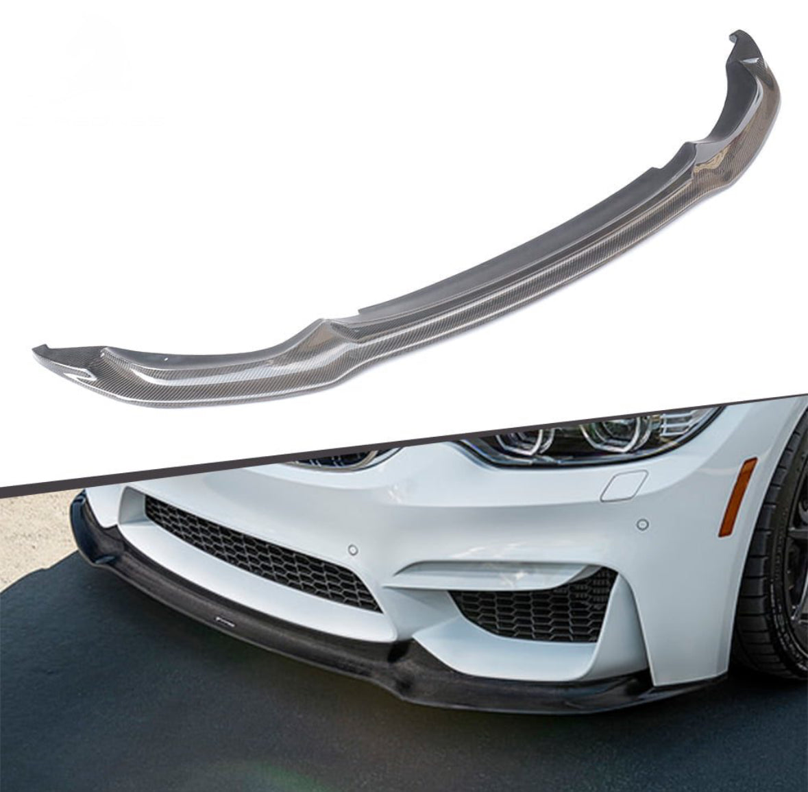 Bmw F8X M3/M4 V Style Carbon Front Lip