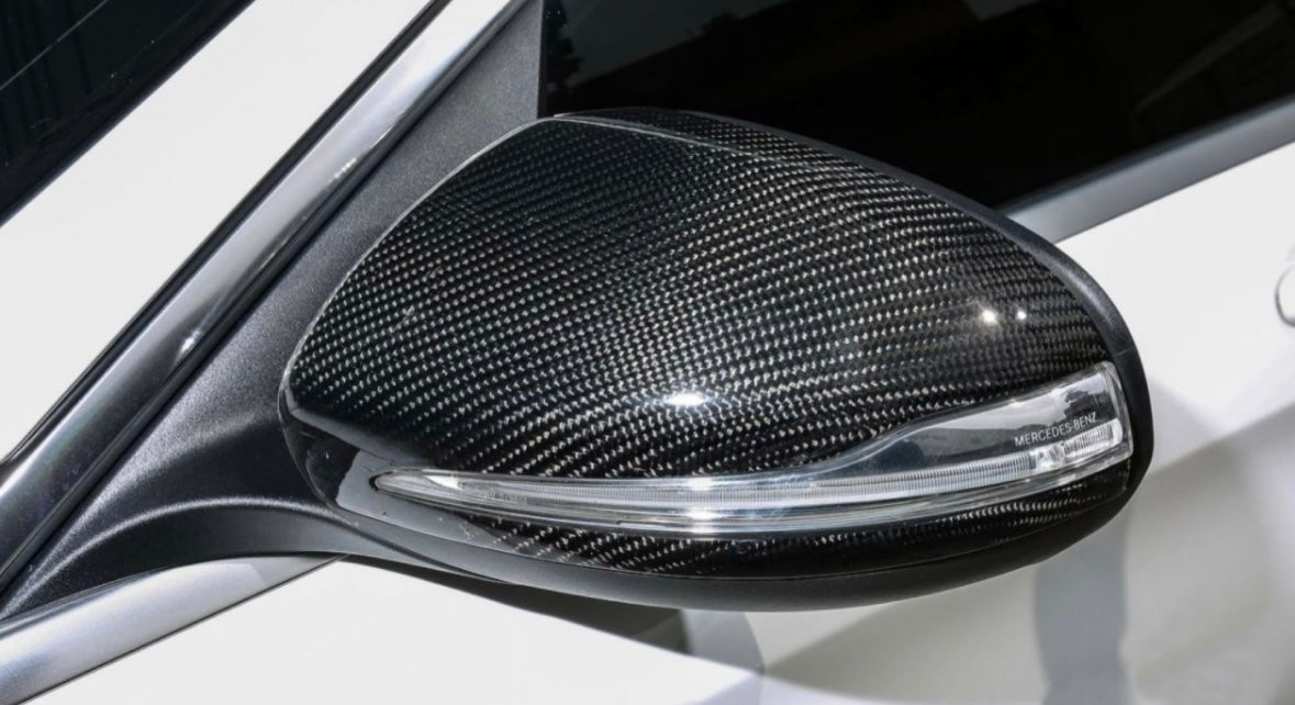 MERCEDES C63 AMG CARBON MIRROR COVERS
