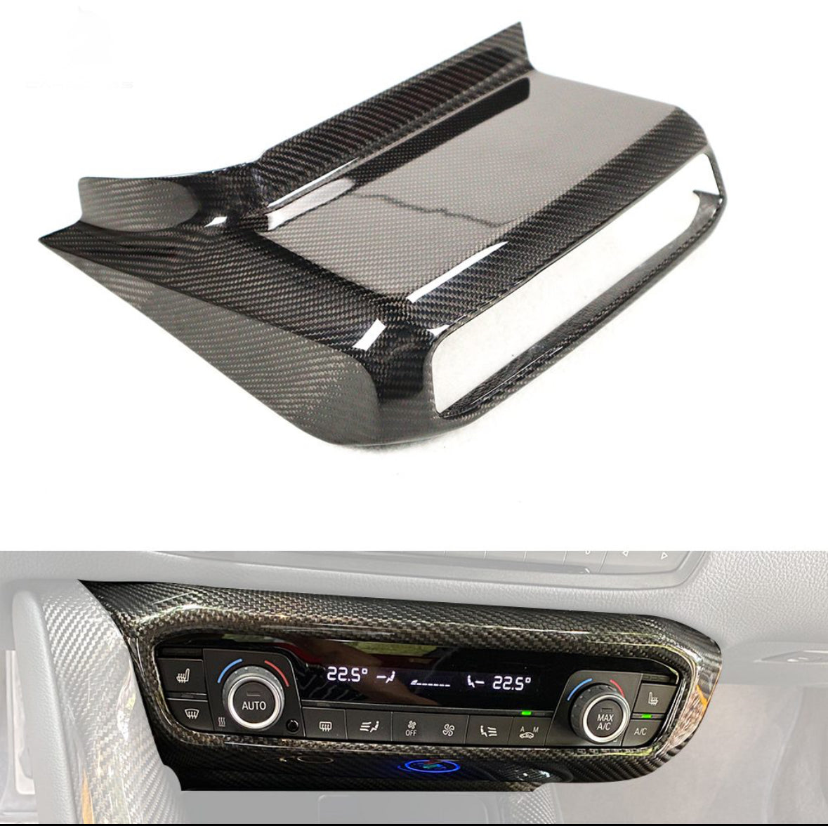 TOYOTA SUPRA MK5 CARBON FIBER CENTER CONSOLE TRIM