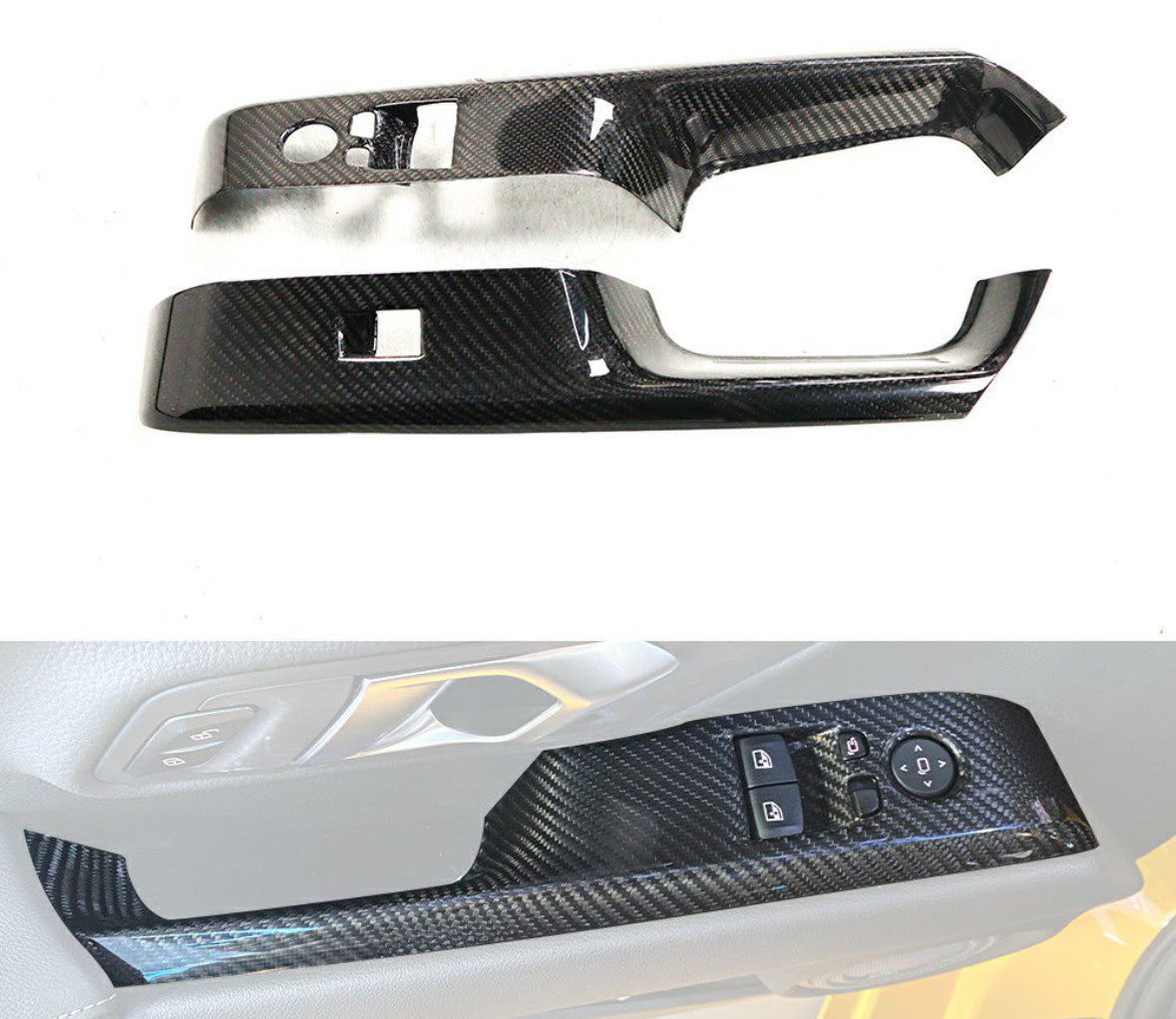 Toyota Supra MK5 Carbon Fiber Door Panel Trim