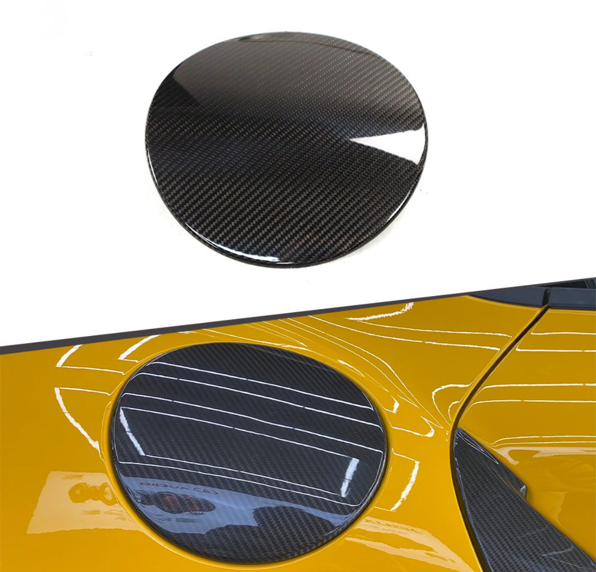 Toyota Supra MK5 Carbon Fiber Gas Cap Cover