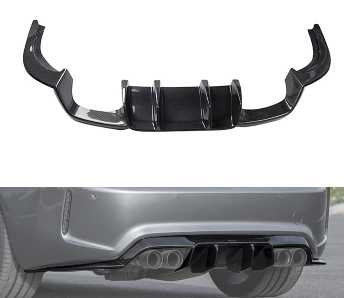 BMW F87 M2 MTC CARBON REAR DIFUSSER