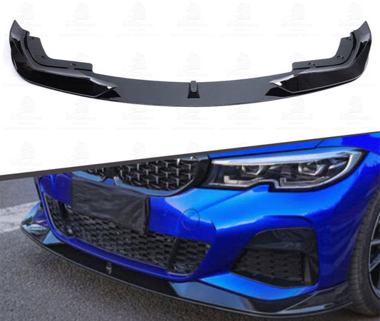 BMW G20 AC STYLE GLOSS BLACK FRONT LIP