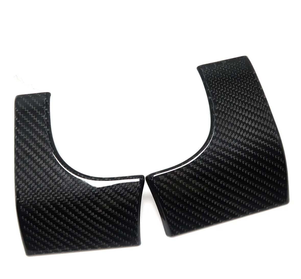 2021-2024 FORD F150 RAPTOR ADHESIVE GLOSSY CARBON FIBER FRONT WINDOW LIFT PANEL