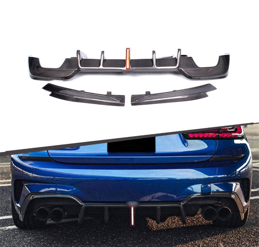 BMW G20 Carbon LED Style Rear Diffuser