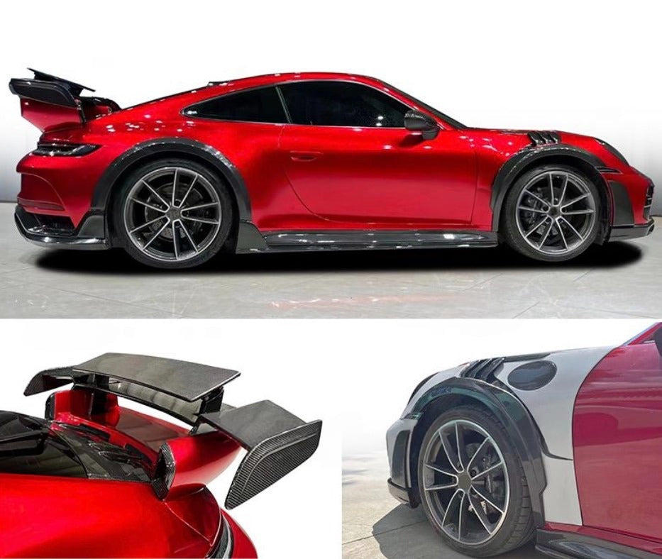 Porsche 911-992 modified techart GT dry carbon fiber body kit