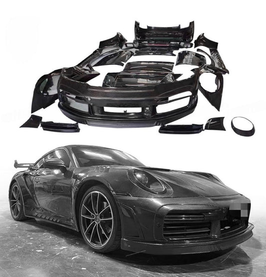 Porsche 911-992 modified topcar dry carbon fiber wide body kit