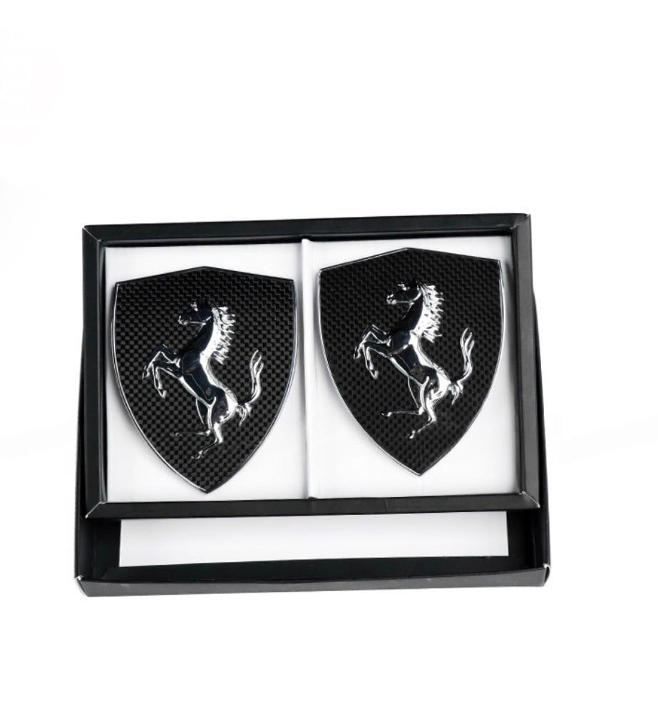 Ferrari F12/458/California Carbon Fenders Shield Logo